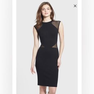 French Connection Mesh Panel Dress